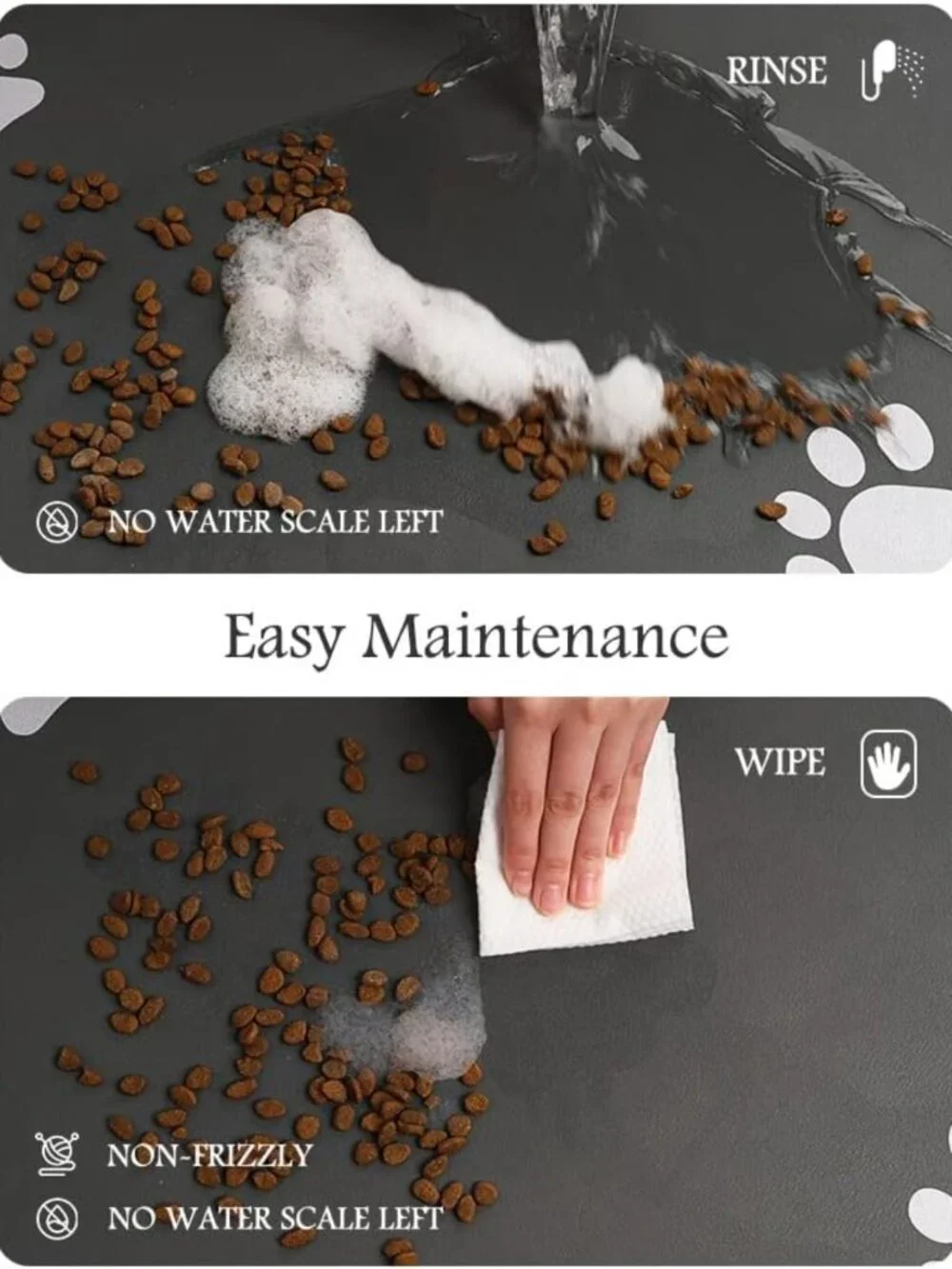 Absorbent Dog Feeding Mat - Quick Dry, Stain-Resistant, 16